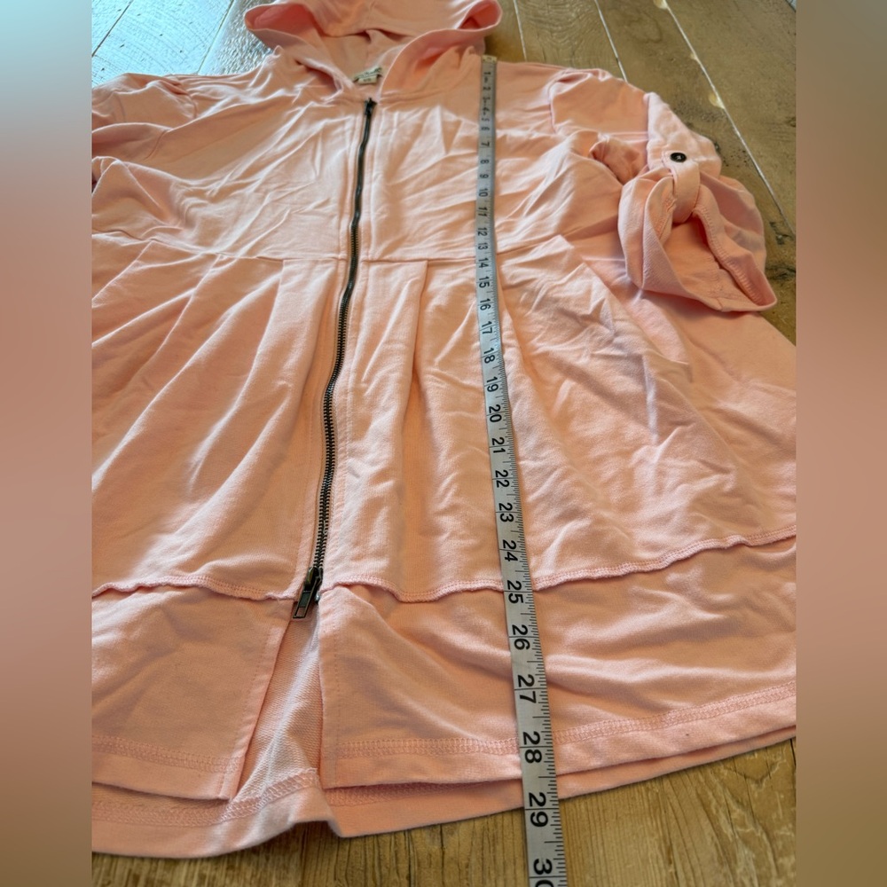 Simply Noelle Light Pink Hooded Zip Jacket L/XL - Picture 3 of 6